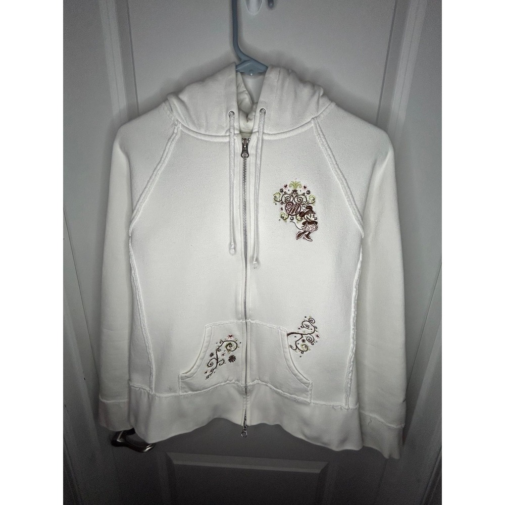Vintage Y2K Disney World Minnie Mouse‎ Rhinestone Embroidery Womens' Hoodie